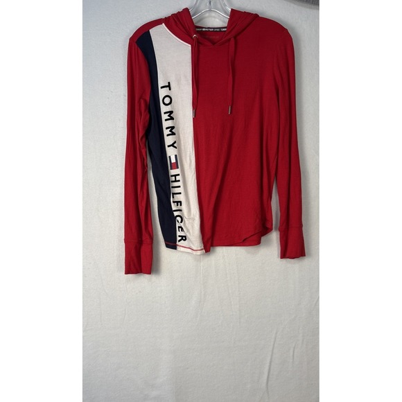 Tommy Hilfiger Womens Sport Colorblocked Graphic Hoodie Size Small K1215 - Picture 1 of 10